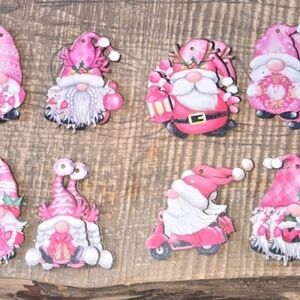 Gnome wood ornaments